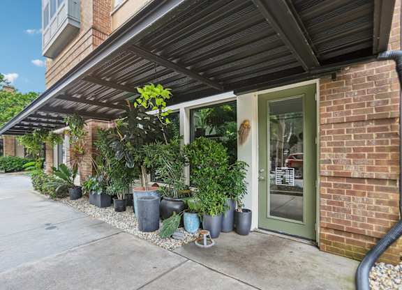 Store with plants in front. plant store.