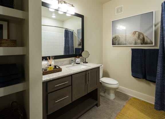 Bathrooms with Extra Storage, at The Kirkwood, 71 Howard Street SE, GA