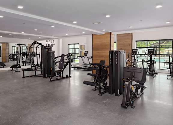 gym with every kind of equipment you need! perfect for leg day!