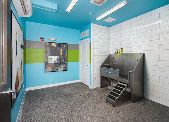 At The Kirkwood Apartments there is a Pet washing station