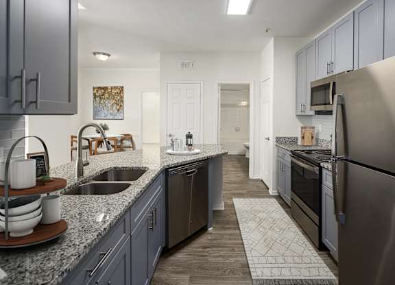 renovated kitchen with stainless steel appliances