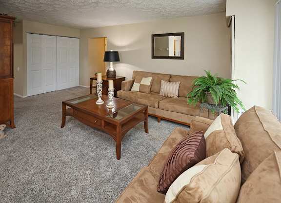 Model Living Room at Willoughby Hills Towers in Willoughby Hills OH