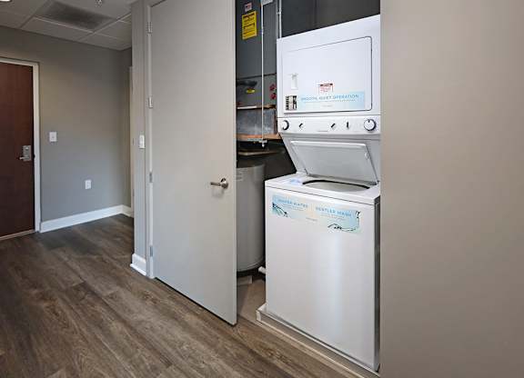Model Suite at The Residences at Hanna in Cleveland OH - Laundry.