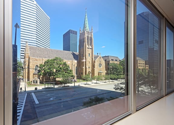 View from Updated Model Suite at Residences at 1717 Cleveland OH