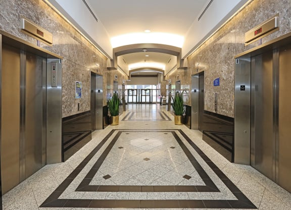 Lobby at Residences at 1717 Cleveland OH.