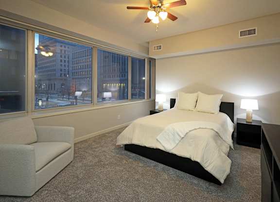 Bedroom at Residences At 1717, Cleveland, OH, 44114