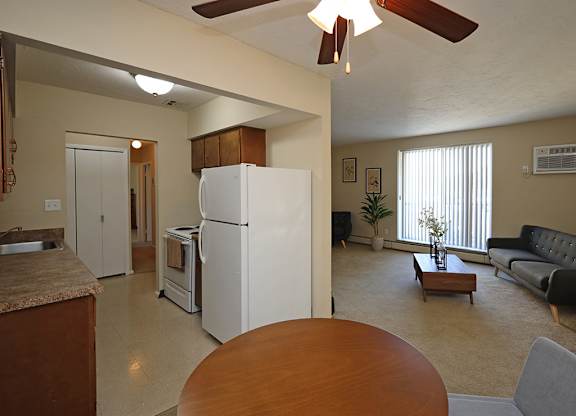 Model Suite Living Area at Westbrook Village Apartments in Brooklyn OH