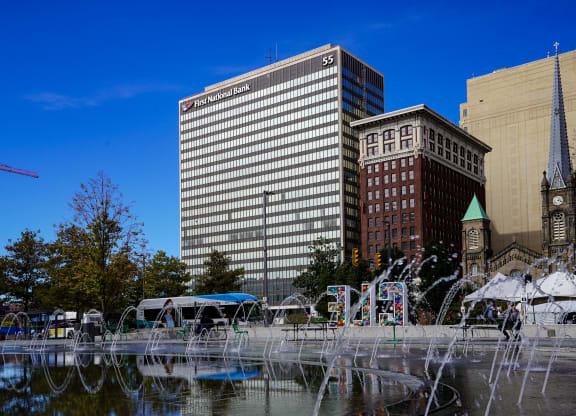 Exterior View at Residences at 55, Cleveland