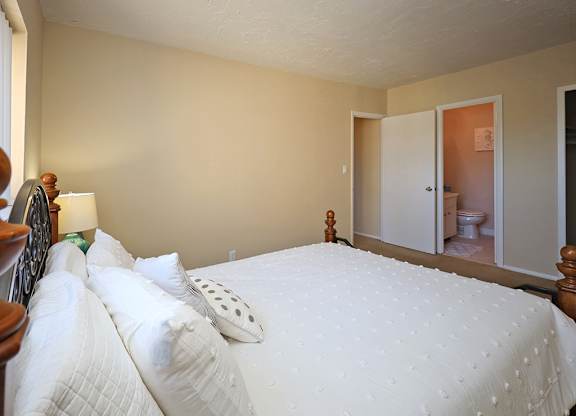Model Suite Master Bedroom at Westbrook Village Apartments in Brooklyn OH