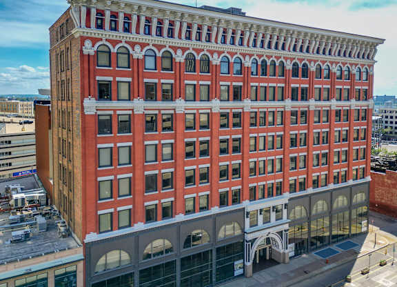 Exterior of Historic Electric Building in Cleveland Ohio