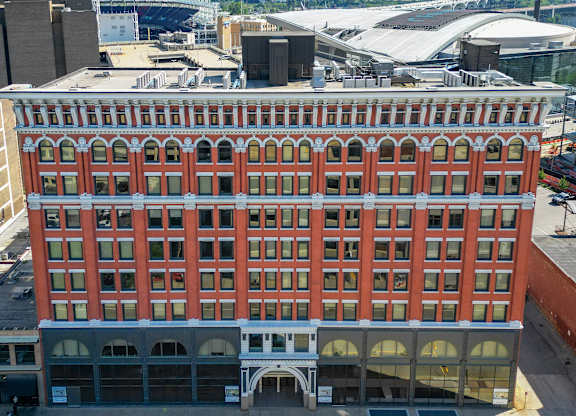 Exterior of Historic Electric Building in Cleveland Ohio