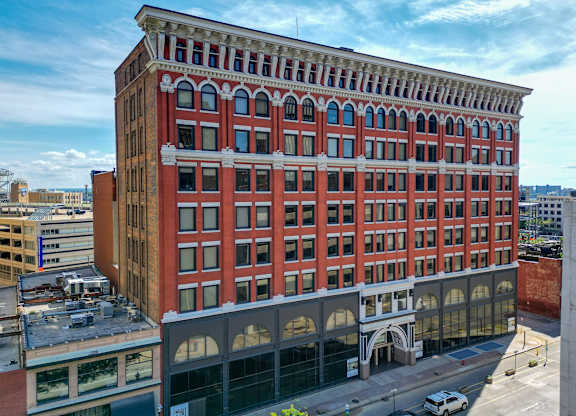 Exterior of Historic Electric Building in Cleveland Ohio