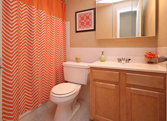 Model Suite Bathroom at Water's Edge Apartments in Euclid OH