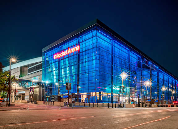 Rocket Arena, Home of the Cleveland Cavaliers NBA Team
