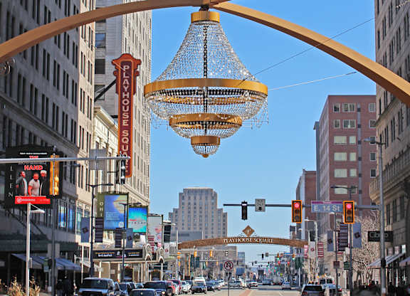 Playhouse Square in Downtown Cleveland, OH