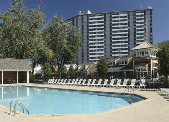 Outdoor Swimming Pool at Harbor Crest, Euclid, OH, 44123