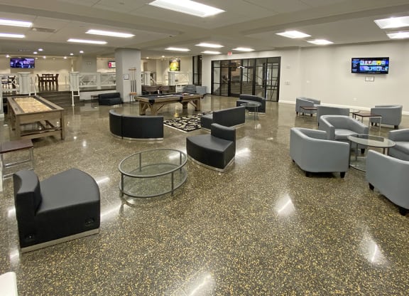 Community room at Residences at Leader, Cleveland, Ohio