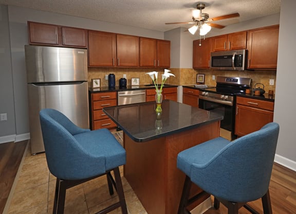Newly Renovated Model Suite at Reserve Square in Cleveland OH - Kitchen