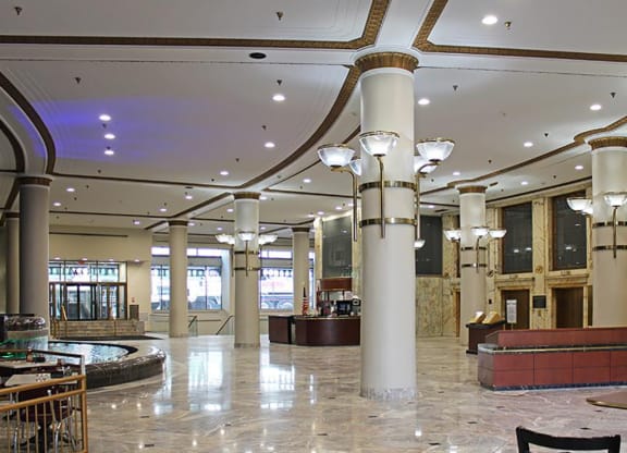 Spacious Lobby Area at Residences at Halle, Ohio