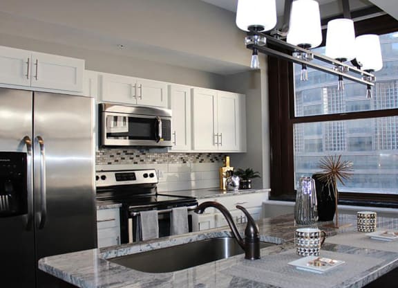 Granite Countertops at Residences at Leader, Cleveland, OH, 44114