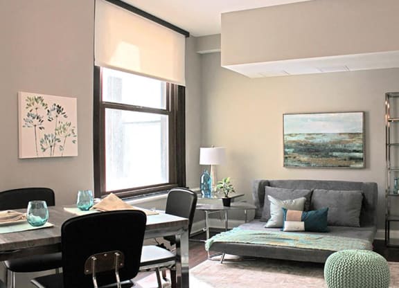 Style 02 Model - Studio - Living Area  at Residences at Leader, Cleveland, Ohio