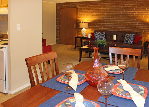 Model Dining Area at Summerwood Commons Apartments in Euclid, OH