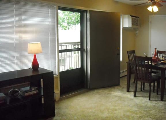 Model Living Area at Summerwood Commons Apartments in Euclid, OH