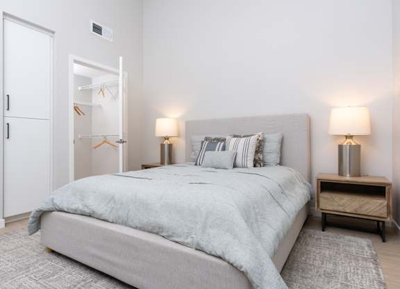 Bedroom with nightstand