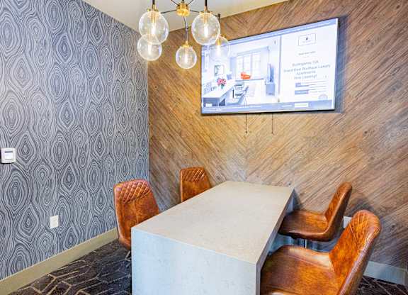 conference room at Bayswater Apartments, Burlingame