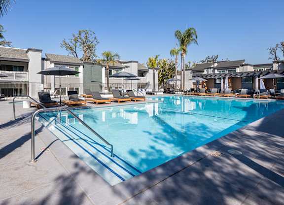 A large swimming pool at Verandas Apartments, West Covina, CA, 91791