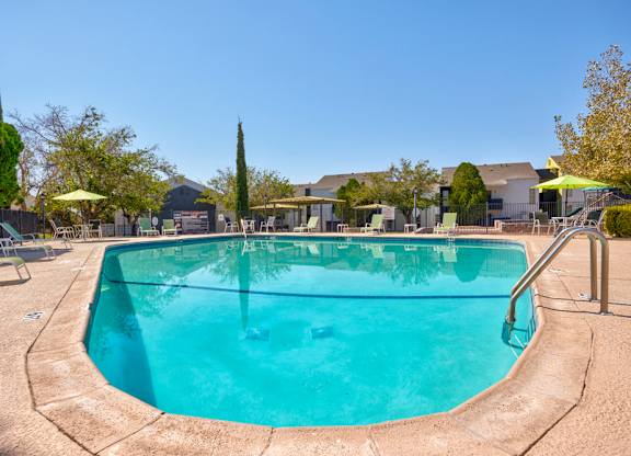 A large swimming pool