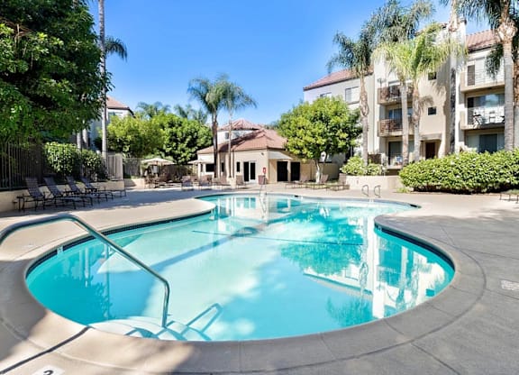 Pool at Norwalk Metropointe, California  