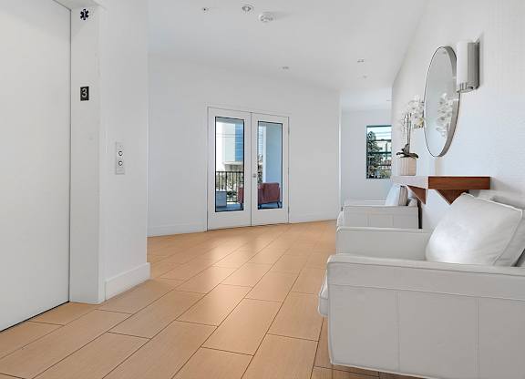 Elevator Lobby at Grand View Towers, Los Angeles, 90057  
