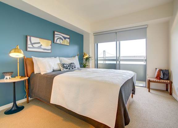 Beautiful Bright Bedroom With Wide Windows at Towers at Rincon, California , 94105