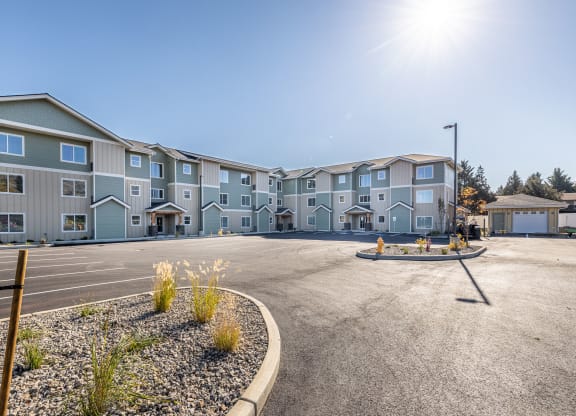 apartment exterior at Sagecrest Apartments, Wenatchee