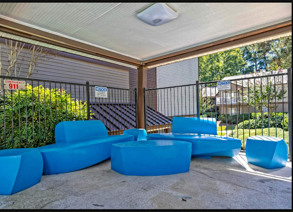 Shaded Patio at 400 Winchester, Atlanta