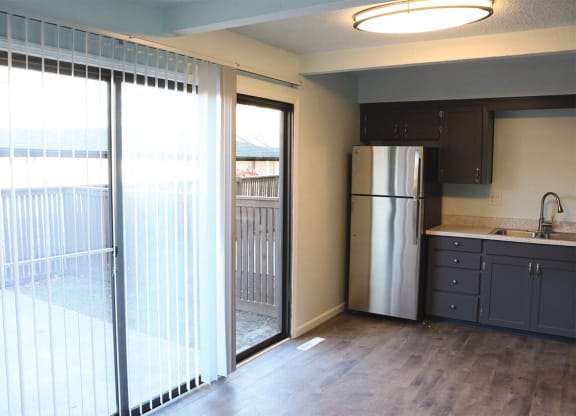 Townhome Patio and Kitchen  at The Ridge Overland Park, Overland Park, Kansas