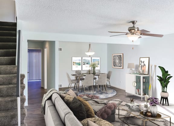 Basement Living Room at The Ridge Overland Park, Overland Park, KS, 66212