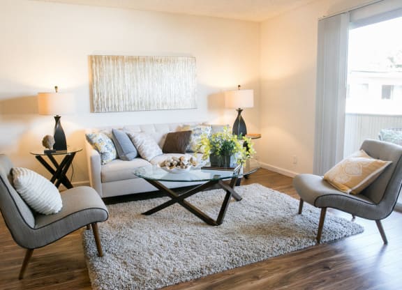 Gorgeous Living Room at Marine View Apartments, Alameda, CA