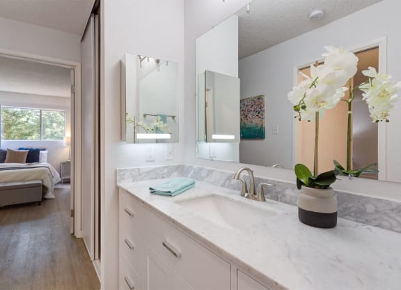 Spacious Bedrooms With En Suite Closet And Bathrooms at Marine View Apartments, Alameda, 94501
