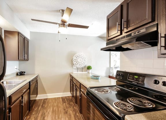 Model Unit Kitchen  at The Township, Kansas City, MO, 64155