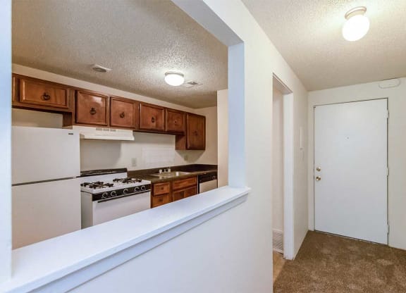 2x1F Kitchen and Entry Hall at Waldo Heights, Missouri, 64131