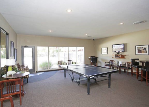 Clubhouse Ping Pong table at The Bridges at Foxridge, Mission, KS, Kansas