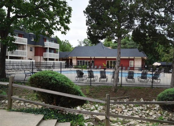 Pool and Clubhouse at The Bridges at Foxridge, Mission, KS