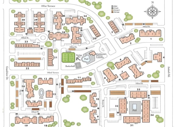 Property Map at The Ridge Overland Park, Overland Park, Kansas
