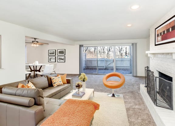 Living Room at The Bridges at Foxridge, Mission, Kansas