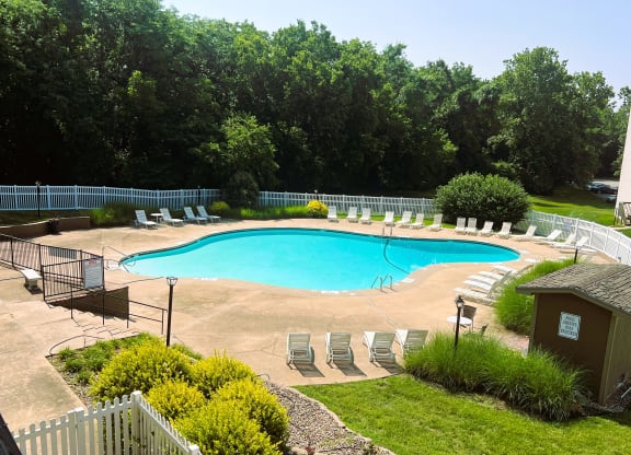 Willow Creek pool view from clubhouse