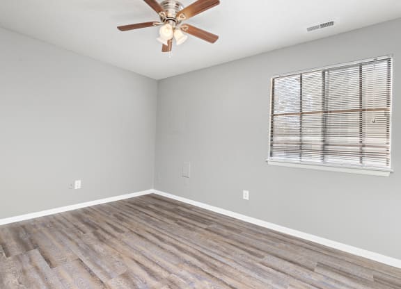 Bedroom with window at Eddingham in Lawrence, KS