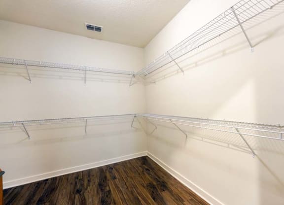 our apartments have a walk in closet  at Fusion, Jacksonville, Florida