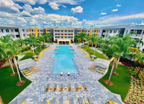 an aerial view of the resort  at Fusion, Florida, 32256